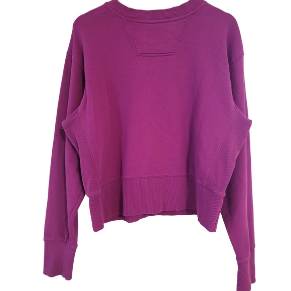 Calvin Klein Block Monogram Logo Sweatshirt in Fuschia Pink Size Medium - Picture 2 of 9